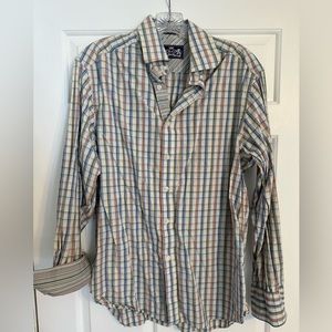 Robert Graham Plaid Contrasting Cuff Men’s Medium